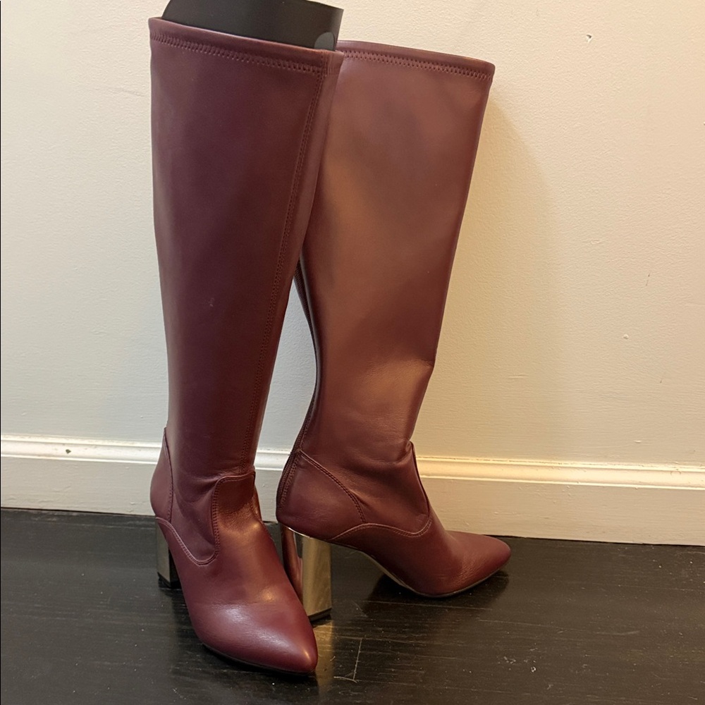 Franco Sarto Burgundy Heeled Boots
